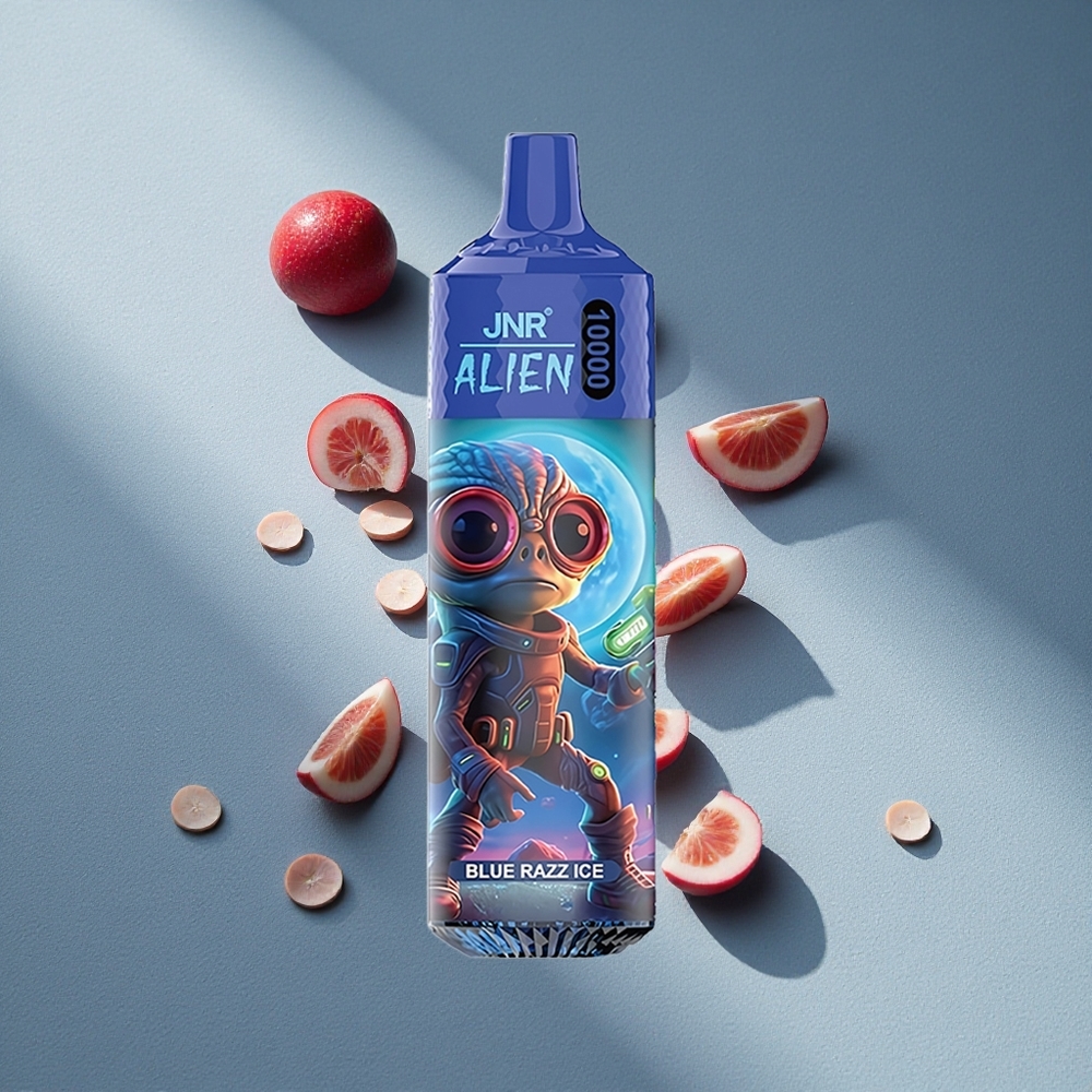 JNR Alien 10000 Puffs 20ml Lód Malinowy Typ-C RGB