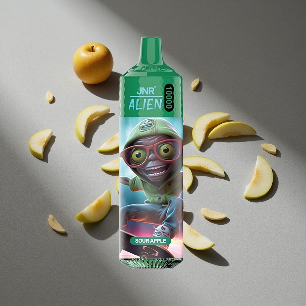 JNR Alien 10000 Puffs Kwaśne Jabłko 850mAh 20ml