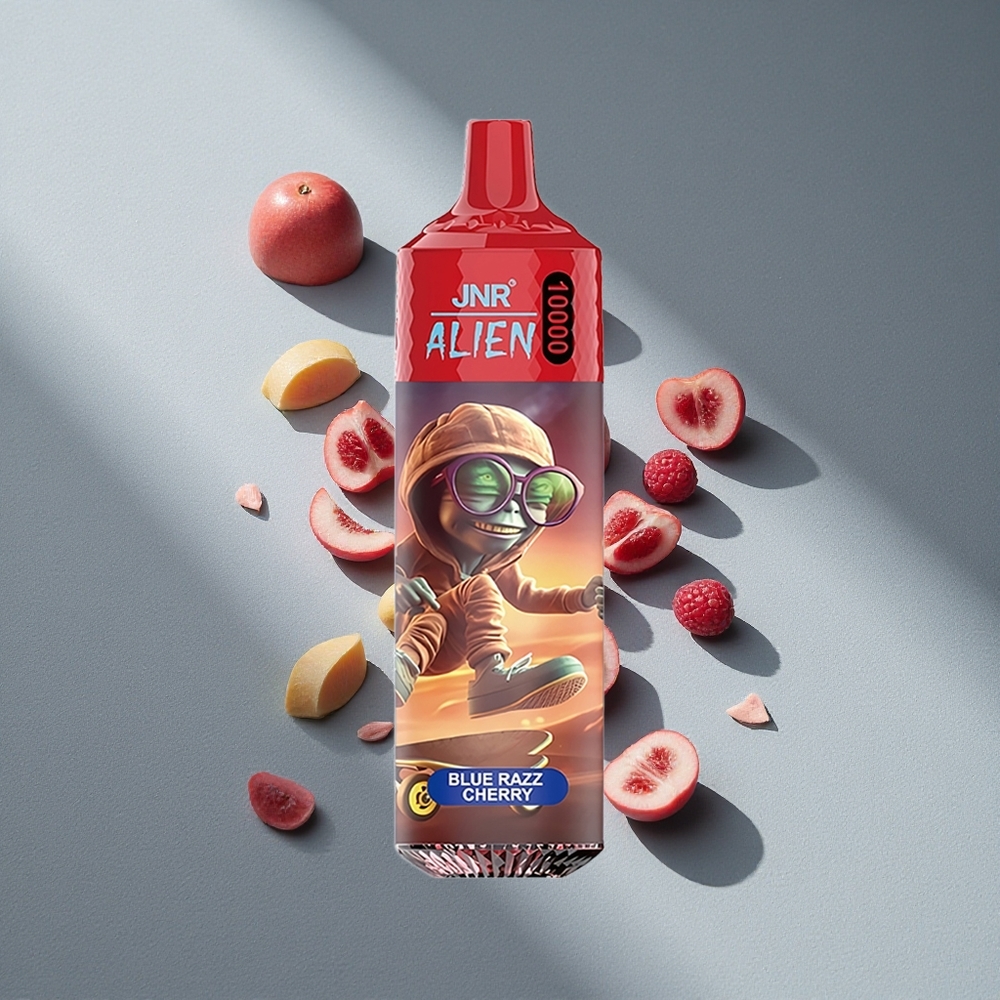 JNR Alien 10000 Puffs Niebieska Malina Wiśnia 850mAh Typ-C