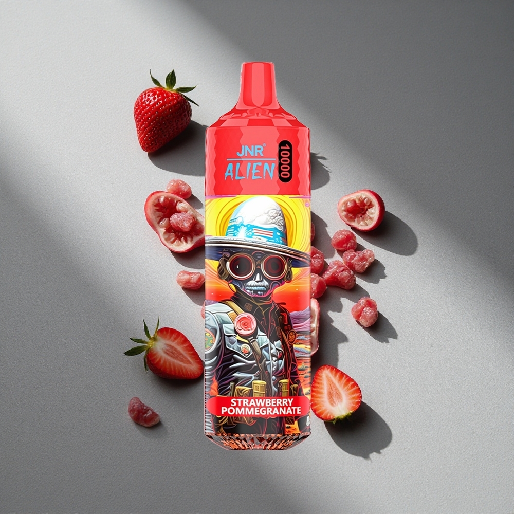 JNR Alien 10000 Puffs Truskawka Granat 850mAh 20ml