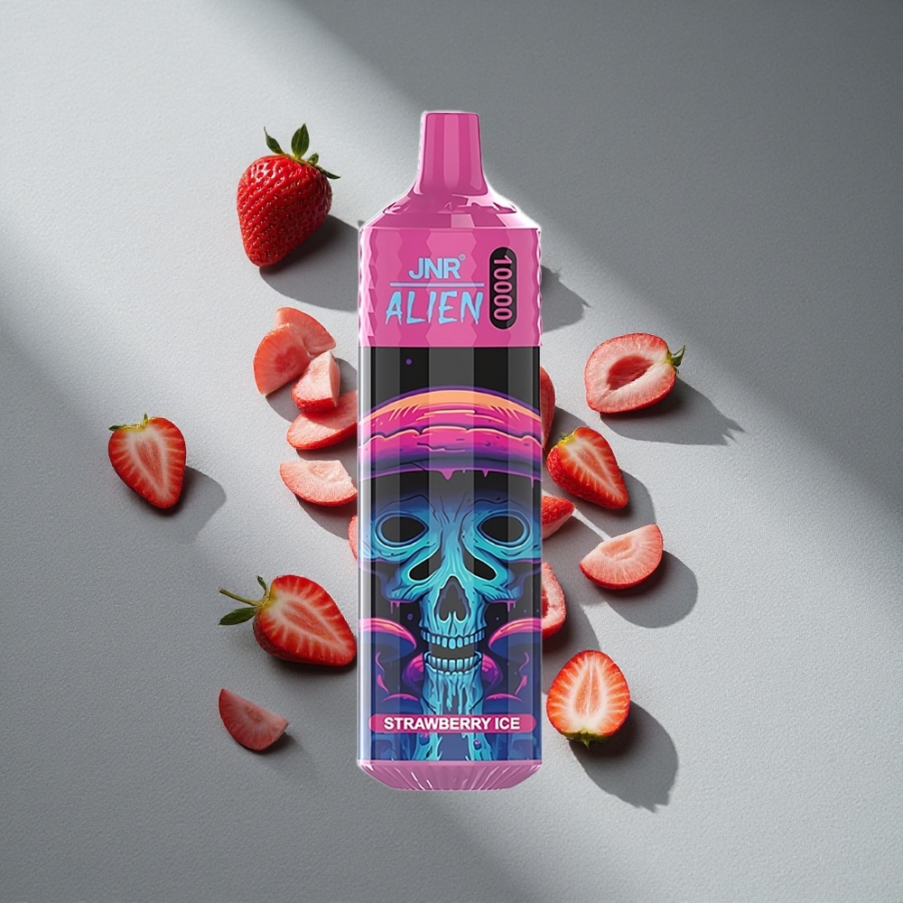 JNR Alien 10000 Puffs Truskawkowy Lód z 850mAh i 20ml Płynu