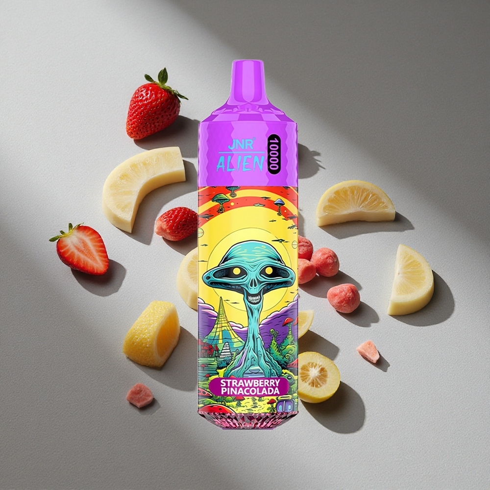 JNR Alien 10000 Puffs Truskawkowy Pina Colada z Baterią 850mAh i Typem-C