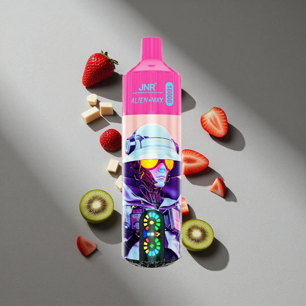 JNR Alien Max 18000 Puffs Podwójna Siatka i Podwójny Rdzeń Truskawka Kiwi