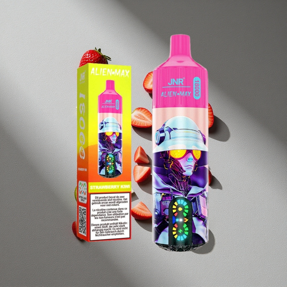 JNR Alien Max 18000 Puffs Podwójna Siatka i Podwójny Rdzeń Truskawka Kiwi