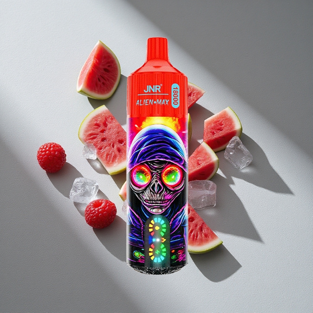 JNR Alien Max 18000 Puffs Podwójne Rdzenie Malina Arbuz Lód