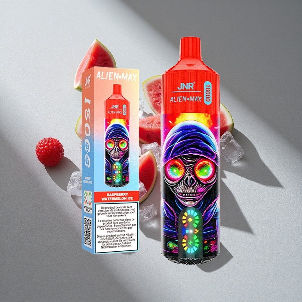 JNR Alien Max 18000 Puffs Podwójne Rdzenie Malina Arbuz Lód