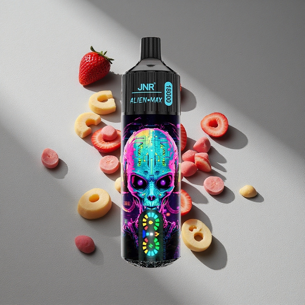 JNR Alien Max 18000 Puffs Podwójny Mesh Truskawka Hubba Bubba