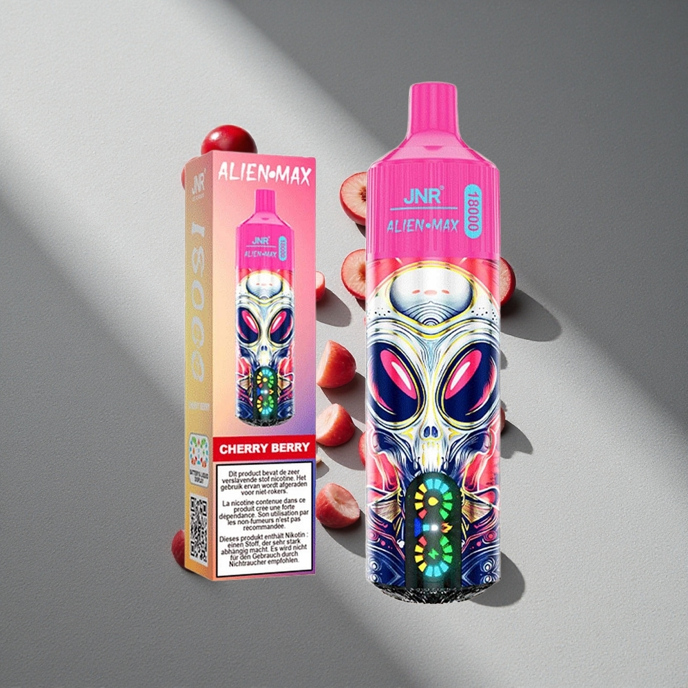 JNR Alien Max 18000 Puffs Podwójny Mesh i Podwójny Rdzeń Wiśnia Jagoda