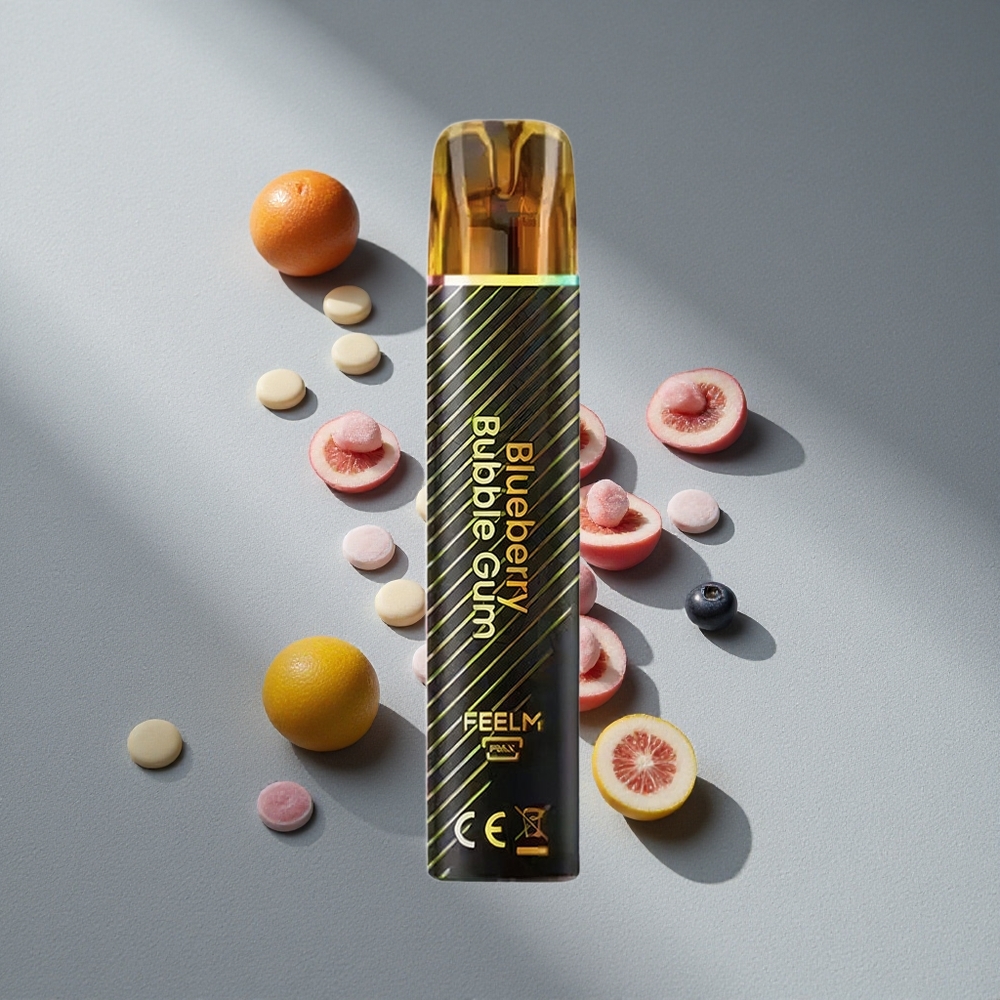 JNR Black&Golden 600+200 Puffs 550mAh Bubble Gum Jagodowy