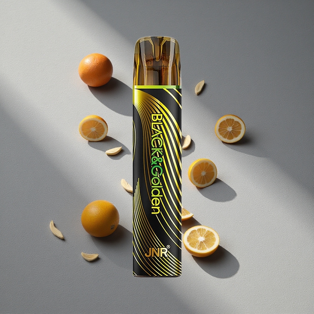 JNR Black&Golden 600+200 Puffs 550mAh Jednorazowy Vape Love 419
