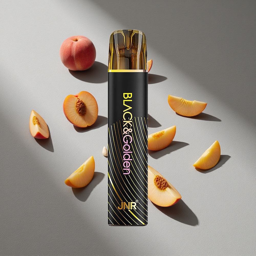 JNR Black&Golden 600+200 Puffs Brzoskwinia Mango 550mAh