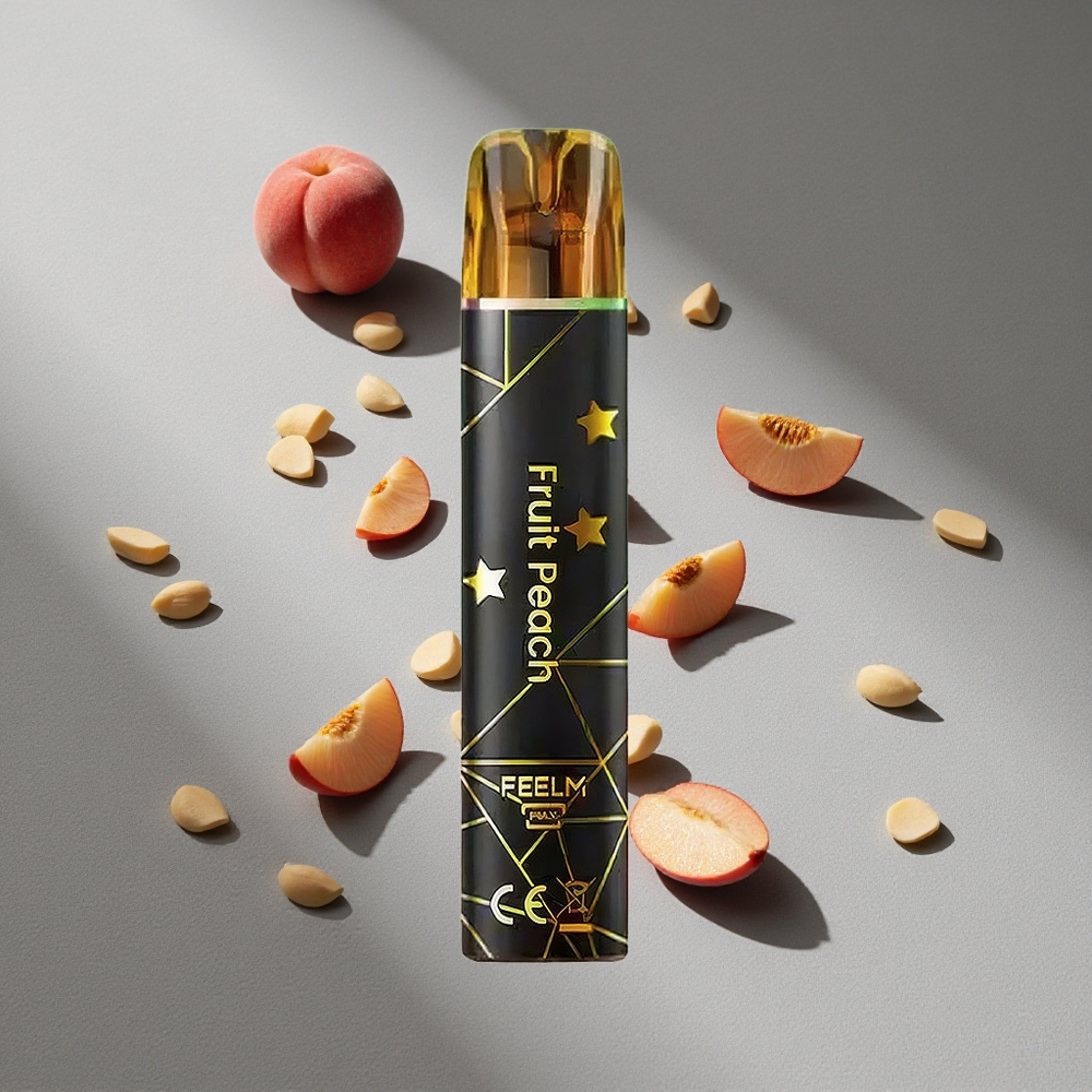 JNR Black&Golden 600+200 Puffs Brzoskwiniowy Jednorazowy Vape 550mAh