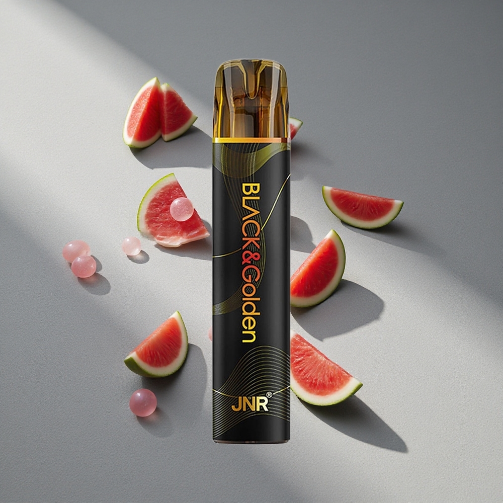 JNR Black&Golden 600+200 Puffs Bubble Gum Arbuzowy TPD 550mAh