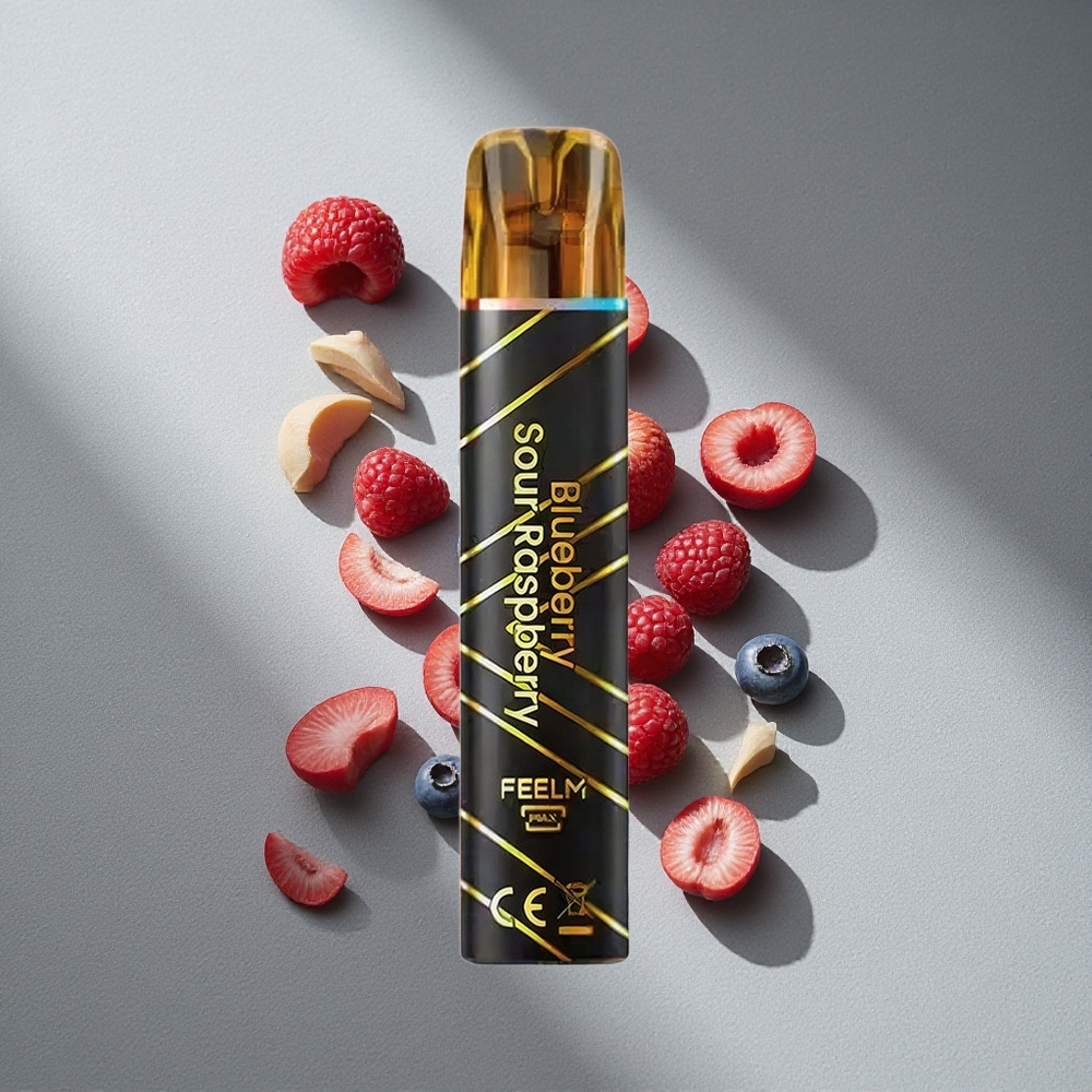 JNR Black&Golden 600+200 Puffs Jagoda Kwaśna Malina 550mAh 2ml