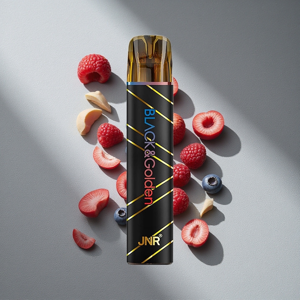 JNR Black&Golden 600+200 Puffs Jagoda Kwaśna Malina 550mAh 2ml