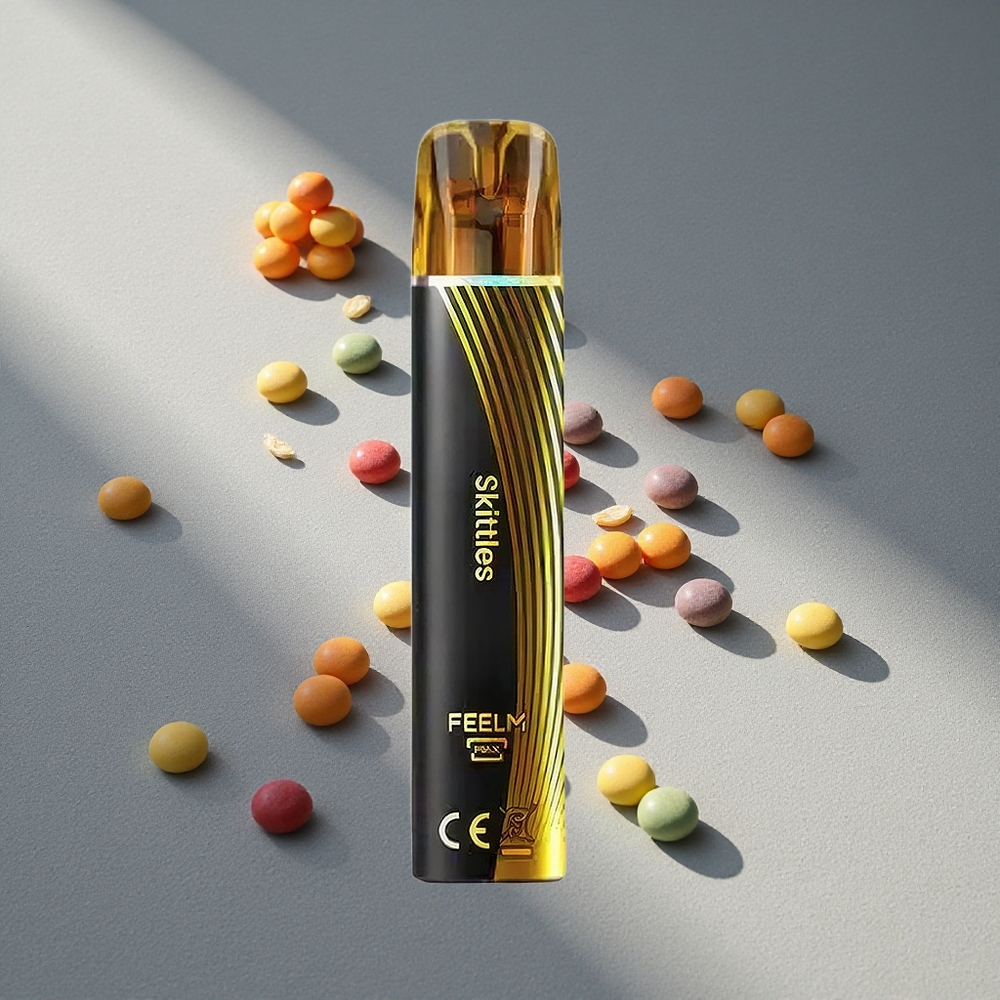 JNR Black&Golden 600+200 Puffs Jednorazowy Vape Skittles (Tęcza) 550mAh 2ml