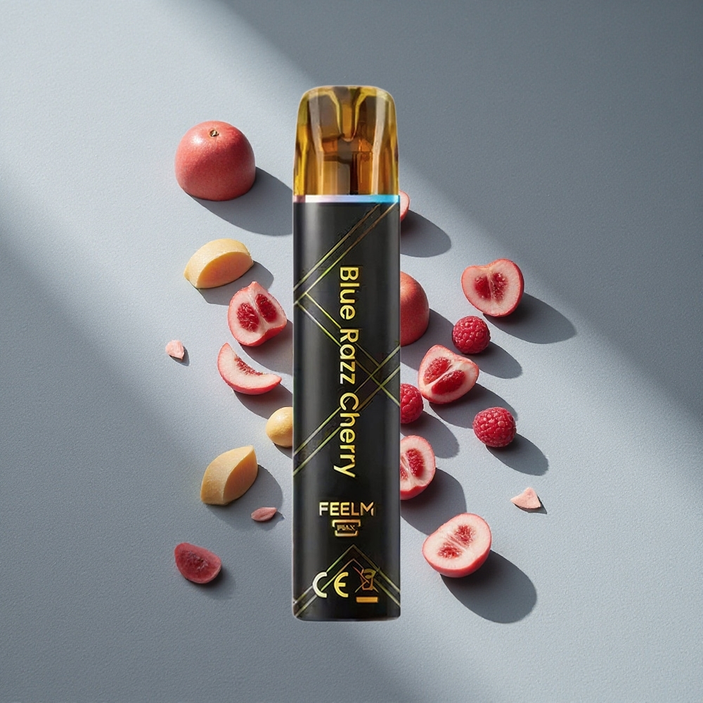 JNR Black&Golden 600+200 Puffs Malinowa Wiśnia Jednorazowy Vape