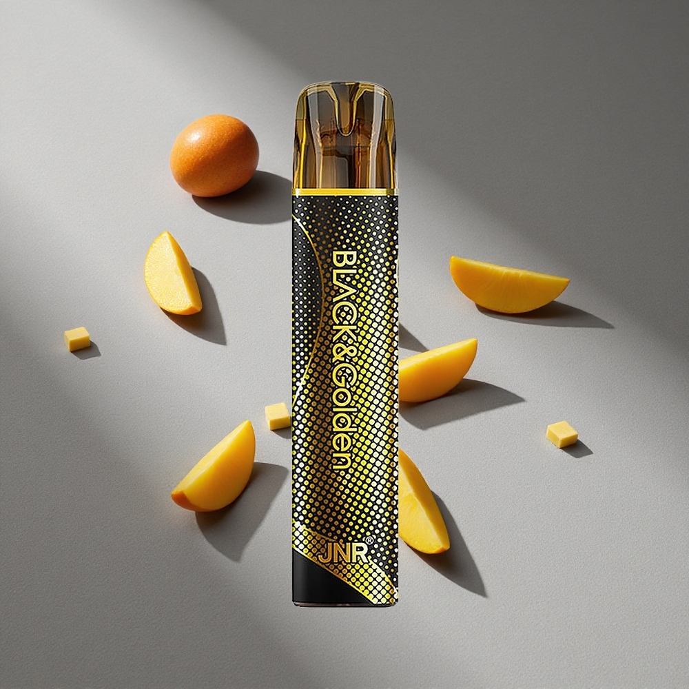 JNR Black&Golden 600+200 Puffs Podwójny Mango 550mAh 2ml