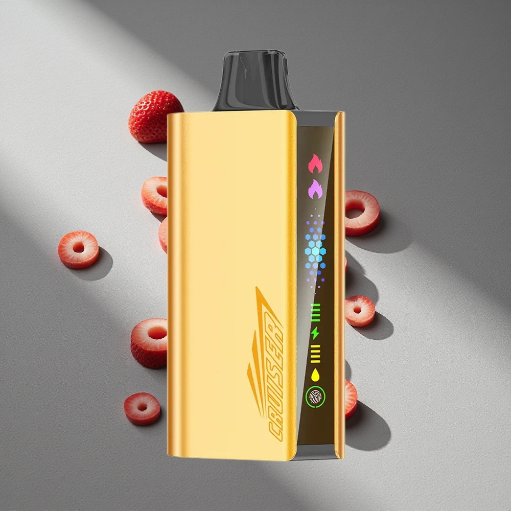 JNR Cruiser 12000 Puffs Truskawka 3500 mAh Ekran Animowany