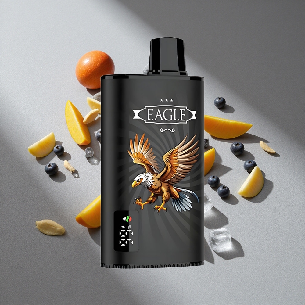 JNR EAGLE Smart 23000 Puffs Czarna Porzeczka Mango Lód Ekran Cyfrowy Przepływ Powietrza