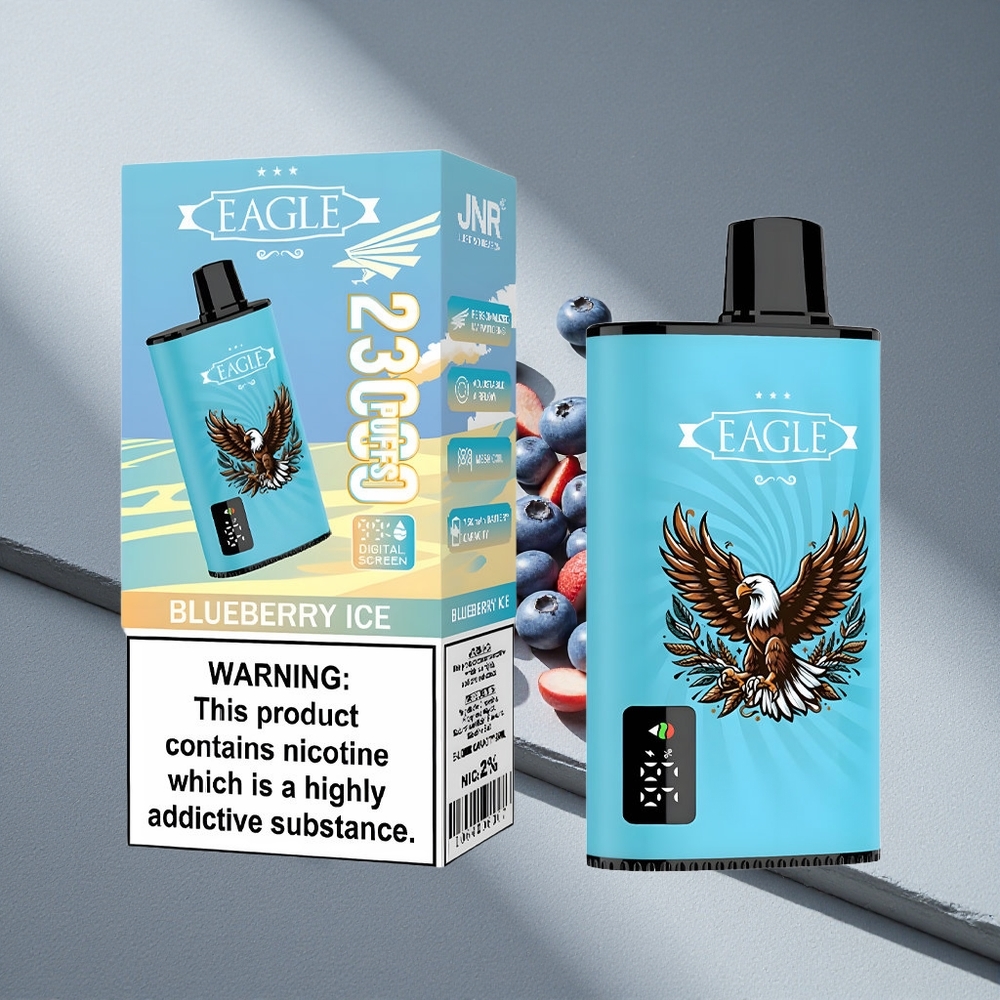 JNR EAGLE Smart 23000 Puffs Ekran Cyfrowy Borówka Lodowa