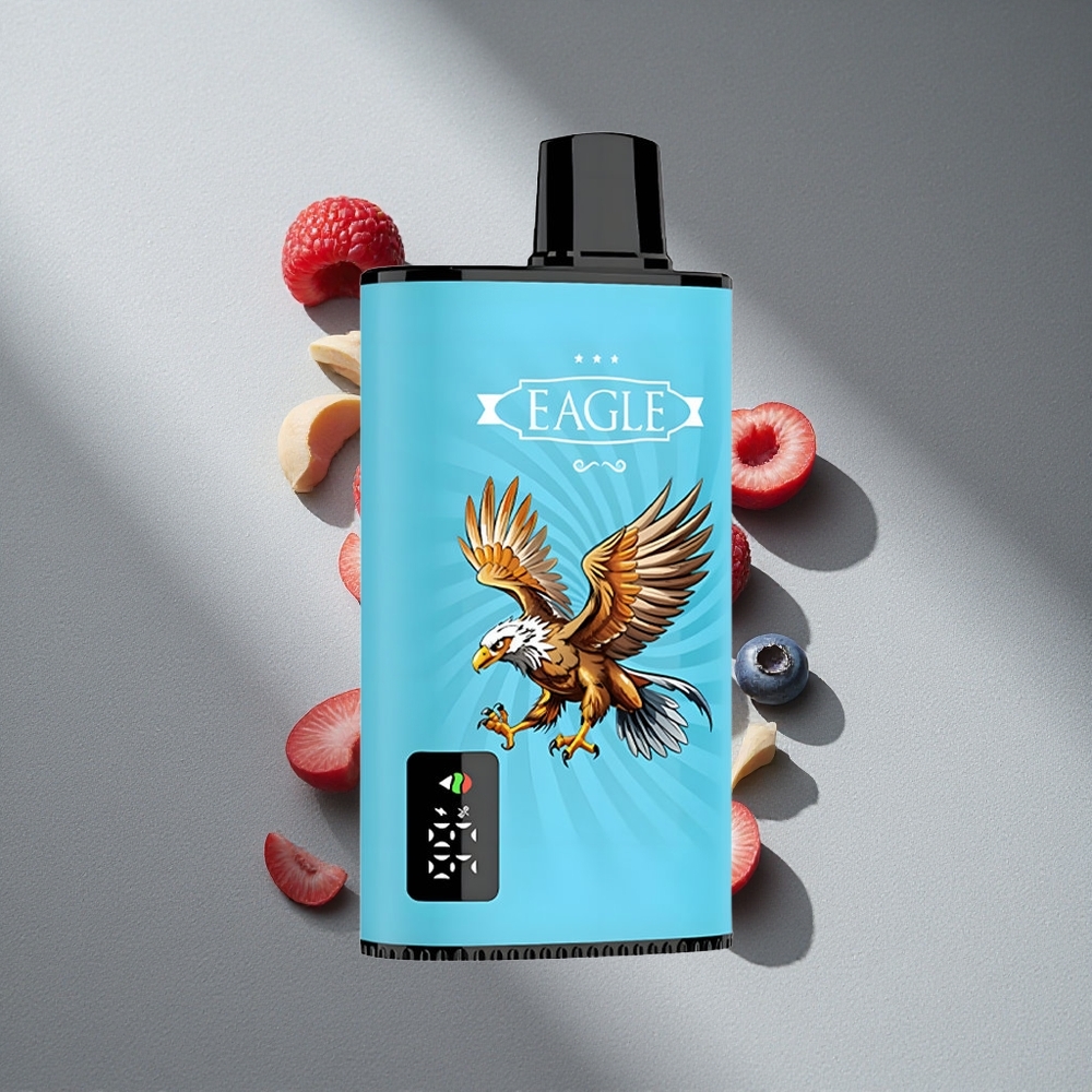 JNR EAGLE Smart 23000 Puffs Malinowa Jagoda Cyfrowy Ekran 1.0ohm Mesh