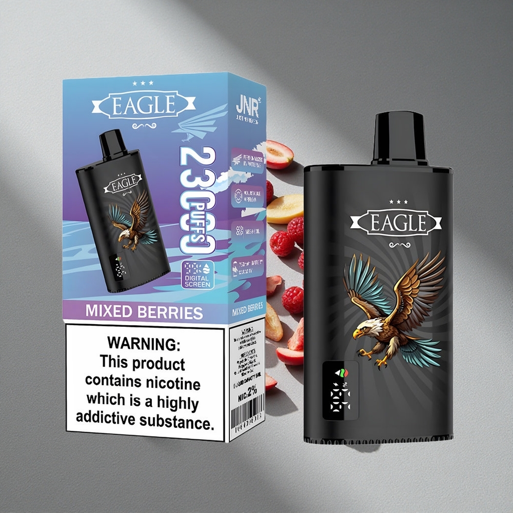 JNR EAGLE Smart 23000 Puffs Mieszane Jagody Ekran Cyfrowy 25ml