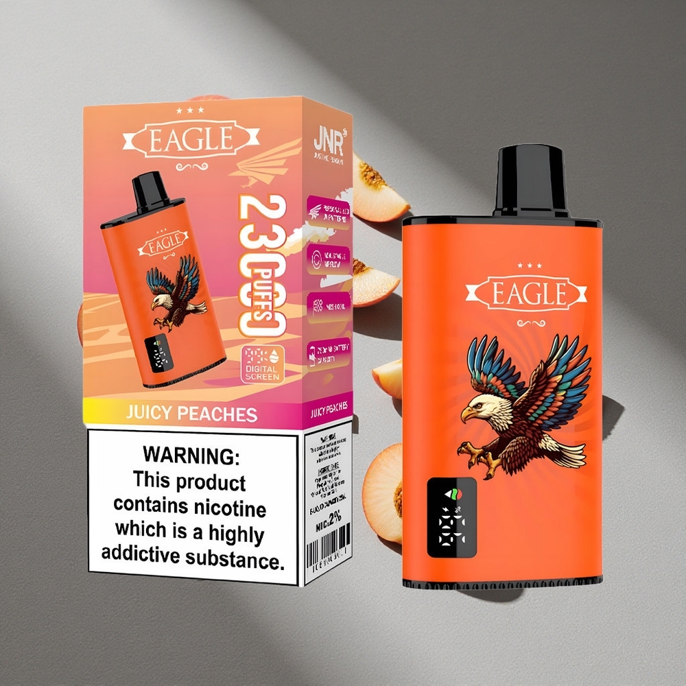 JNR EAGLE Smart 23000 Puffs Soczyste Brzoskwinie Ekran Cyfrowy i Bateria 750mAh