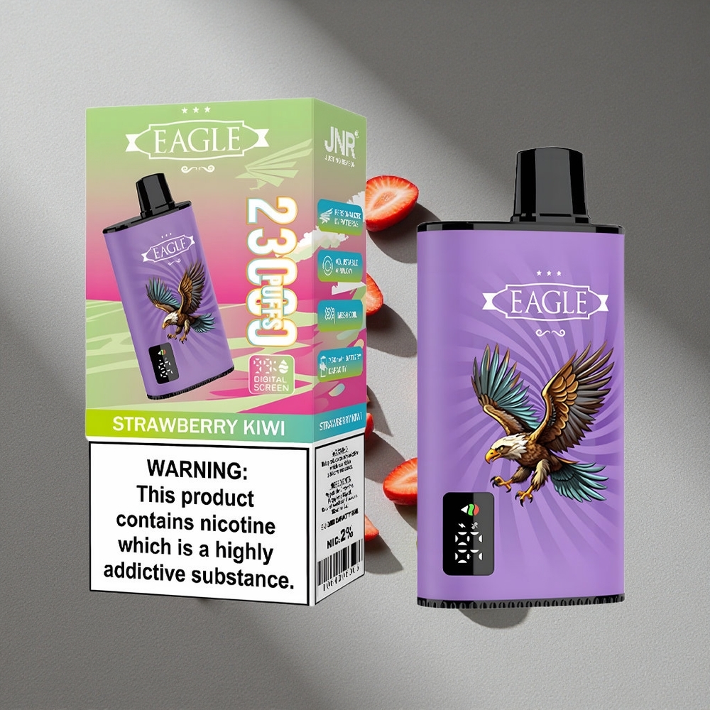 JNR EAGLE Smart 23000 Puffs Truskawka Kiwi Ekran Cyfrowy 25ml Pojemność