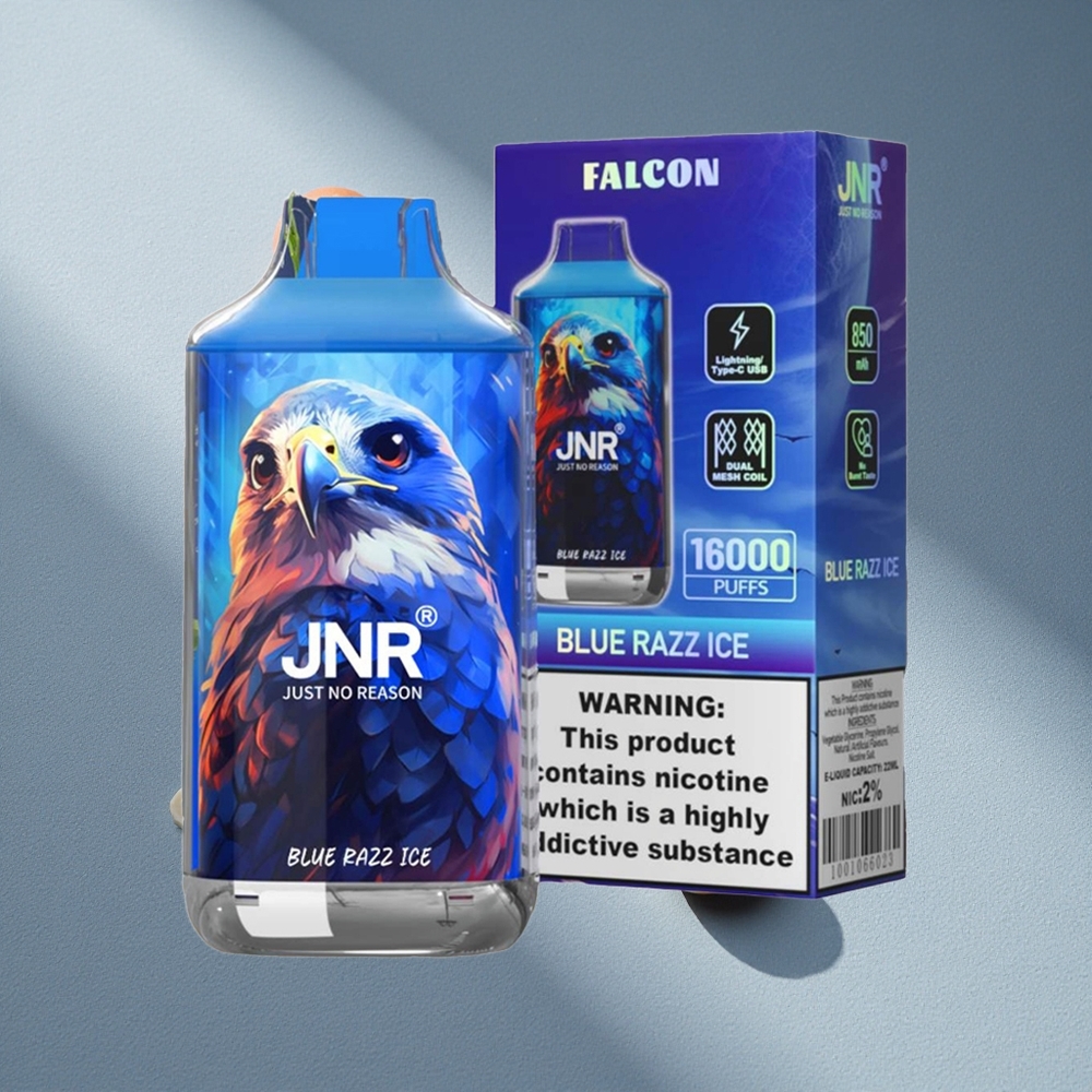 JNR Falcon 16000 Puffs 22ml Lód Błękitnej Maliny Podwójna Matryca