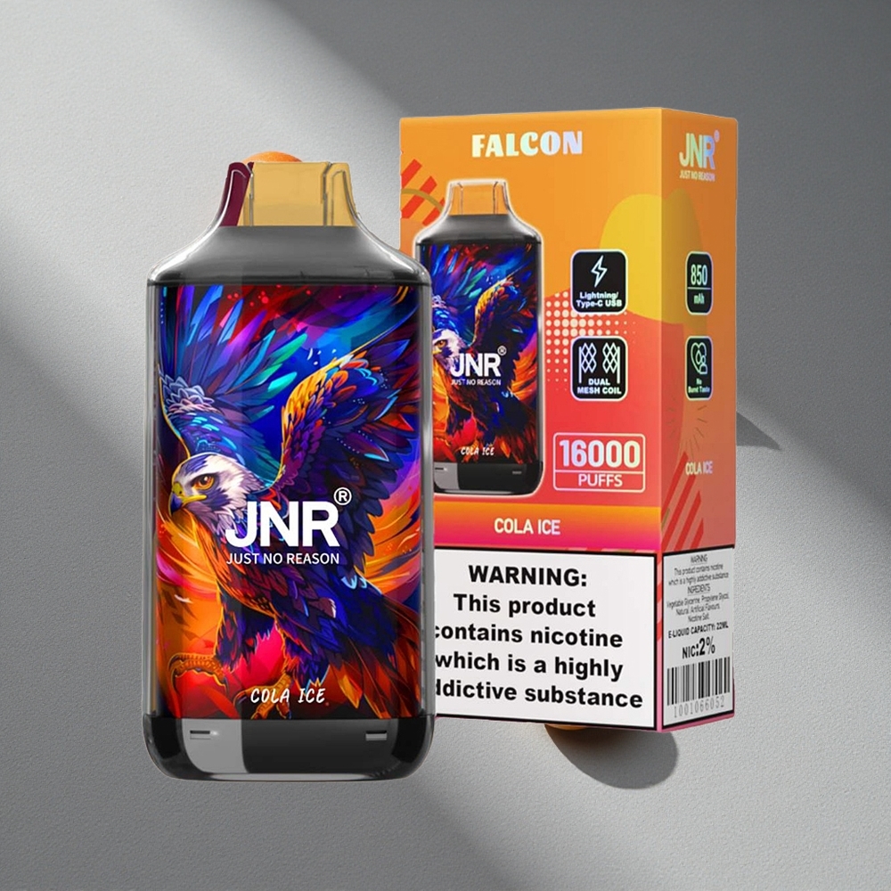 JNR Falcon 16000 Puffs 22ml Podwójna Siatka Cola Lód