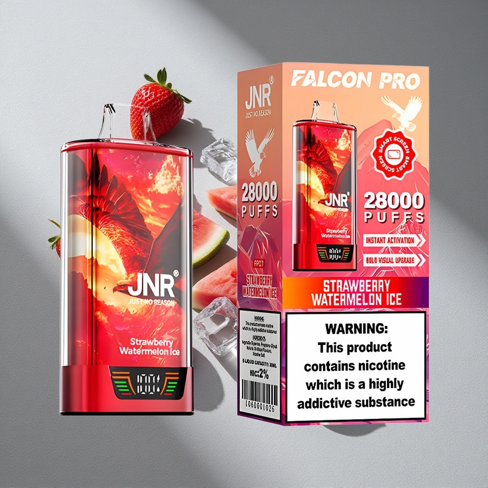 JNR Falcon Pro 28000 Truskawka Arbuz Lód Wyświetlacz Smart Dual Mesh