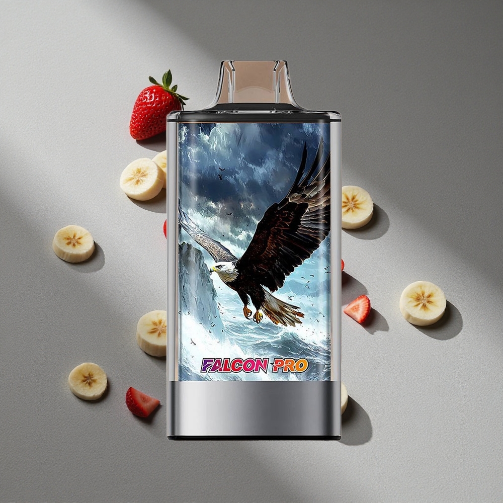 JNR Falcon Pro 28000 Truskawka Banan Wyświetlacz Smart Podwójna Siatka