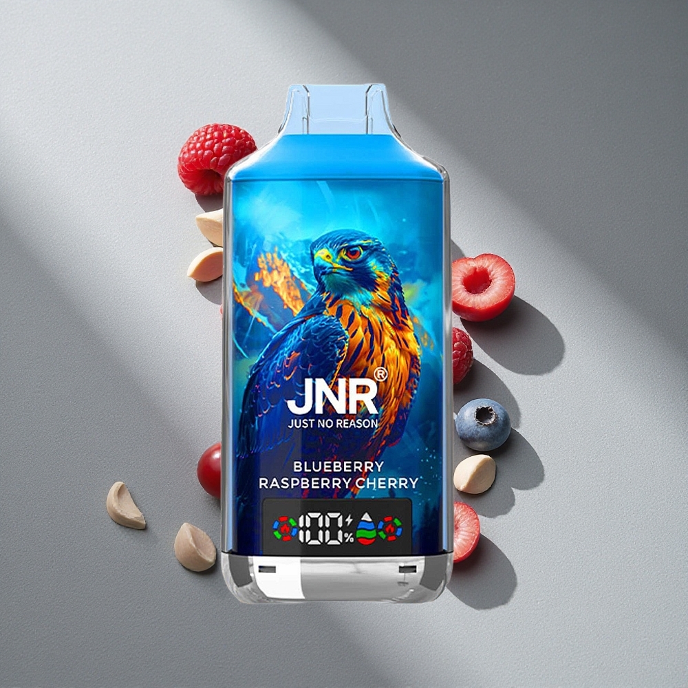 JNR Falcon X 18000 Puffs 24ml Malinowa Wiśnia Cyfrowy Wyświetlacz
