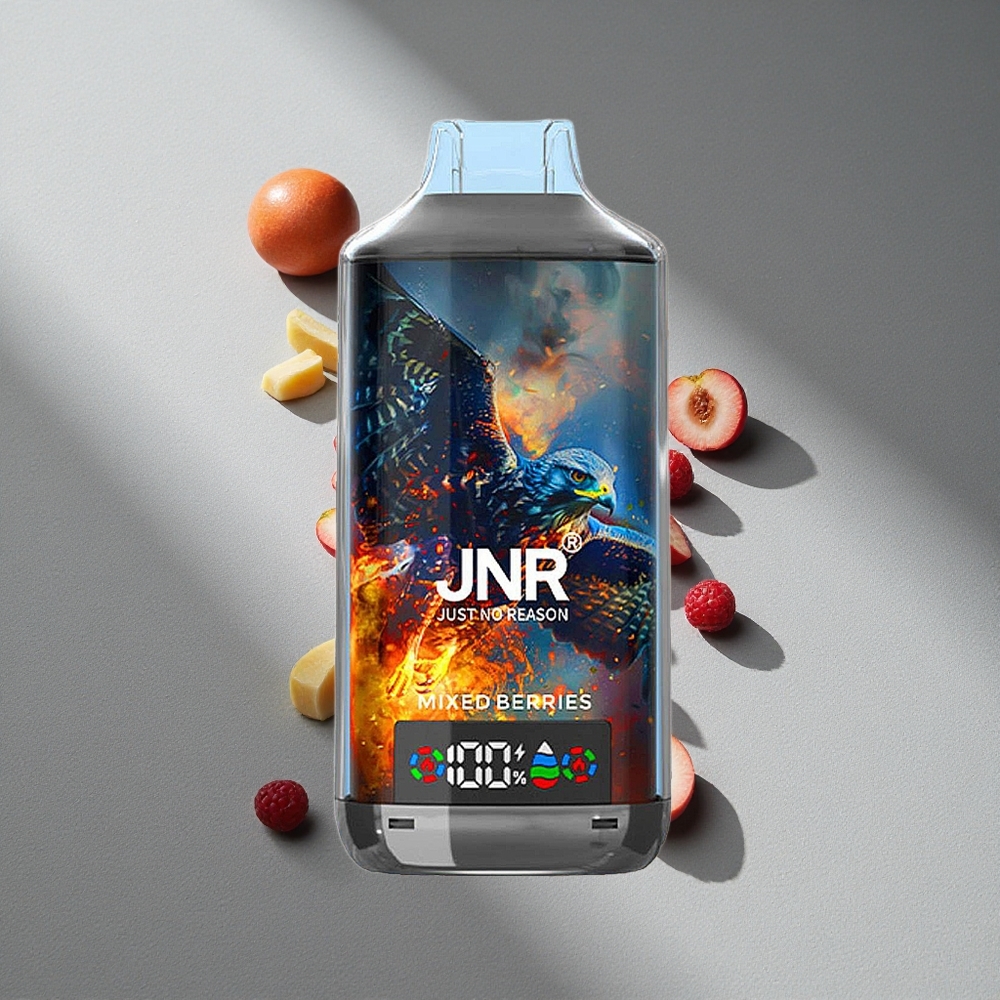 JNR Falcon X 18000 Puffs Dual Mesh Cyfrowy Wyświetlacz Mieszane Jagody