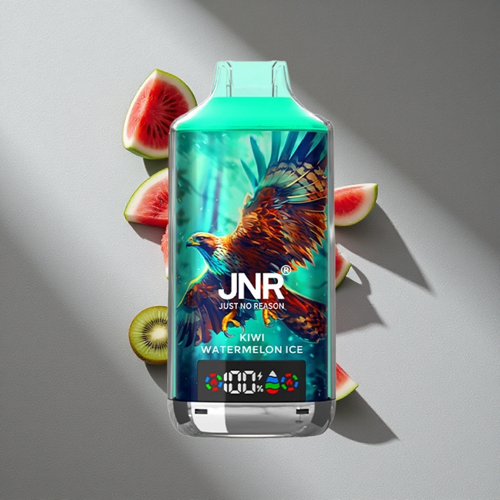 JNR Falcon X 18000 Puffs Kiwi Arbuz Lód Wyświetlacz Cyfrowy Ładowanie Type-C