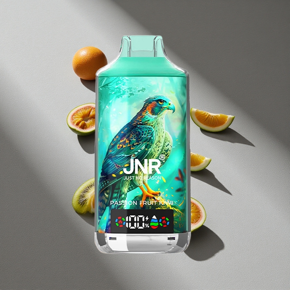 JNR Falcon X 18000 Puffs Passion Fruit Kiwi Podwójna Siatka Cyfrowy Wyświetlacz