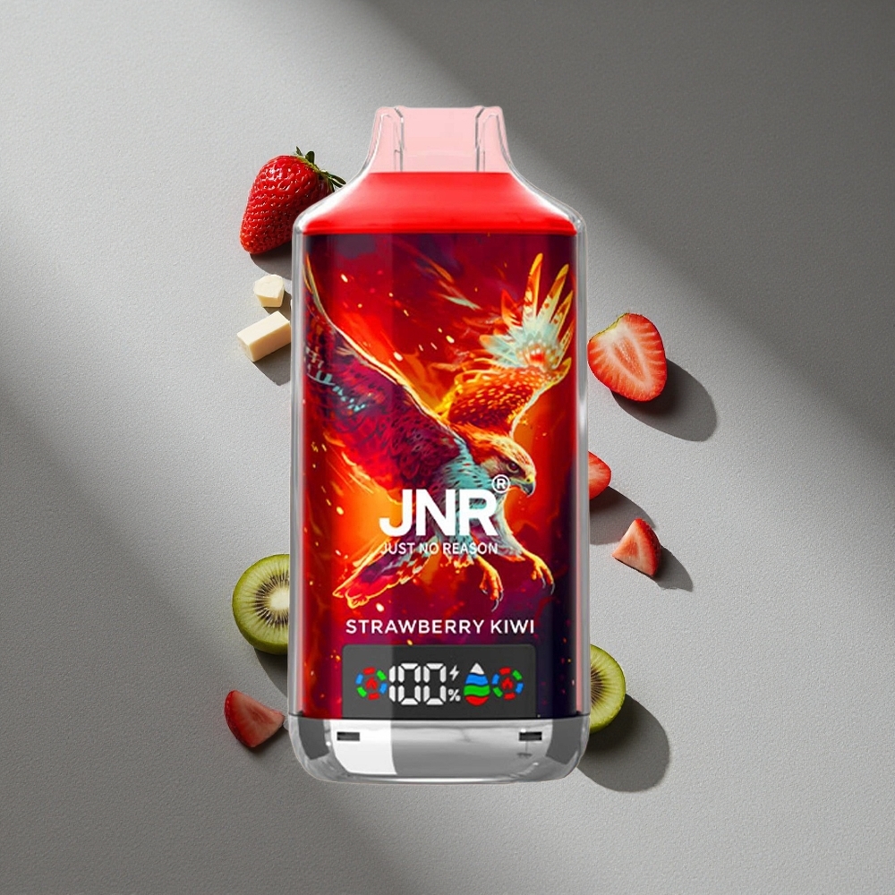 JNR Falcon X 18000 Puffs Truskawka Kiwi Podwójna Siatka Cyfrowy Wyświetlacz
