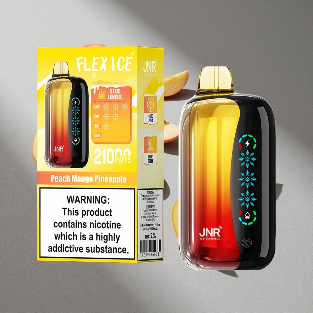 JNR Flex Ice 21000 Puffs Brzoskwiniowy Mango Ananasowy Ekran Dotykowy 26ml