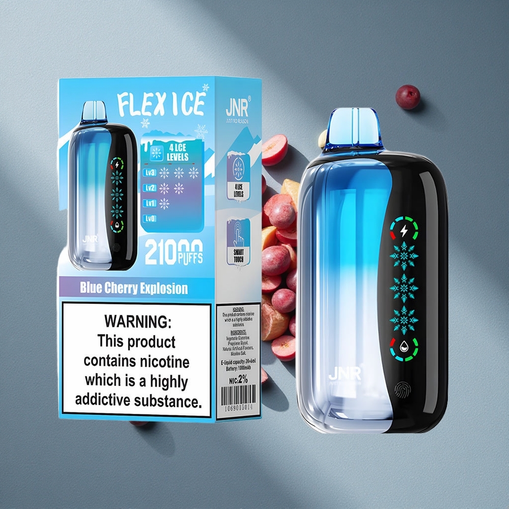 JNR Flex Ice 21000 Puffs Dotykowy Niebieska Wiśnia Eksplozja