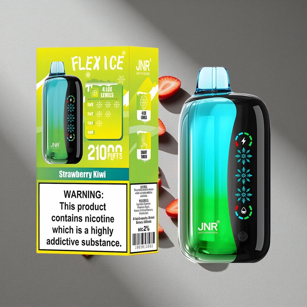 JNR Flex Ice 21000 Puffs Ekran Dotykowy Truskawka Kiwi