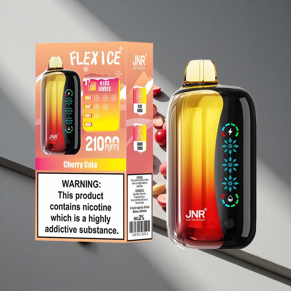 JNR Flex Ice 21000 Puffs Ekran Dotykowy Wiśnia Cola