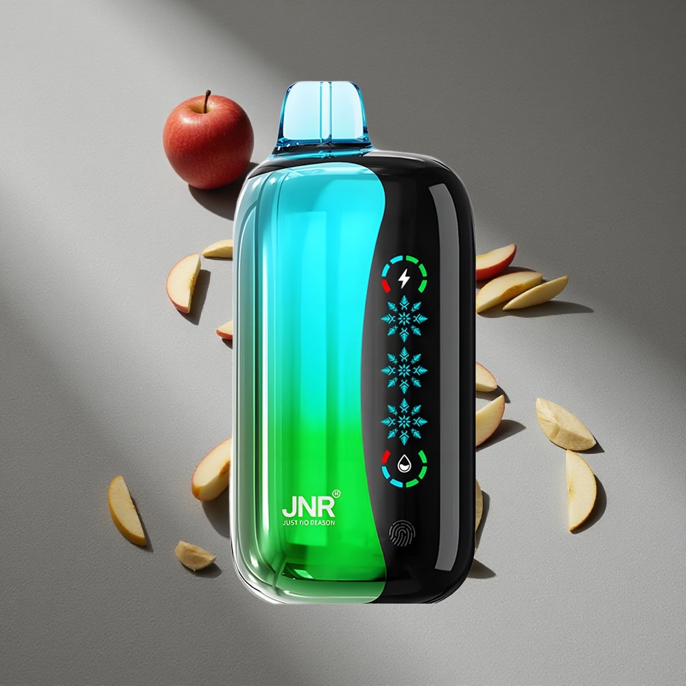JNR Flex Ice 21000 Puffs Podwójne Jabłko Dotykowy Ekran Regulacja Powietrza
