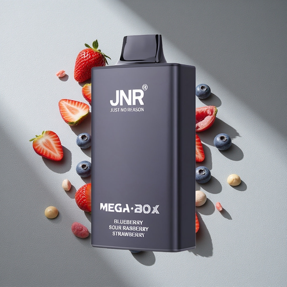 JNR Mega Box 25000 Puffs Malina Truskawka 30ml 850mAh