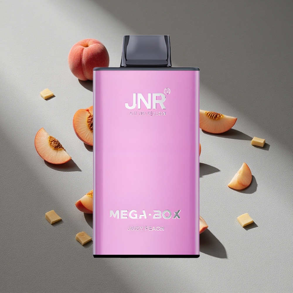 JNR Mega Box 25000 Puffs Soczysta Brzoskwinia Podwójna Siatka i Typ-C