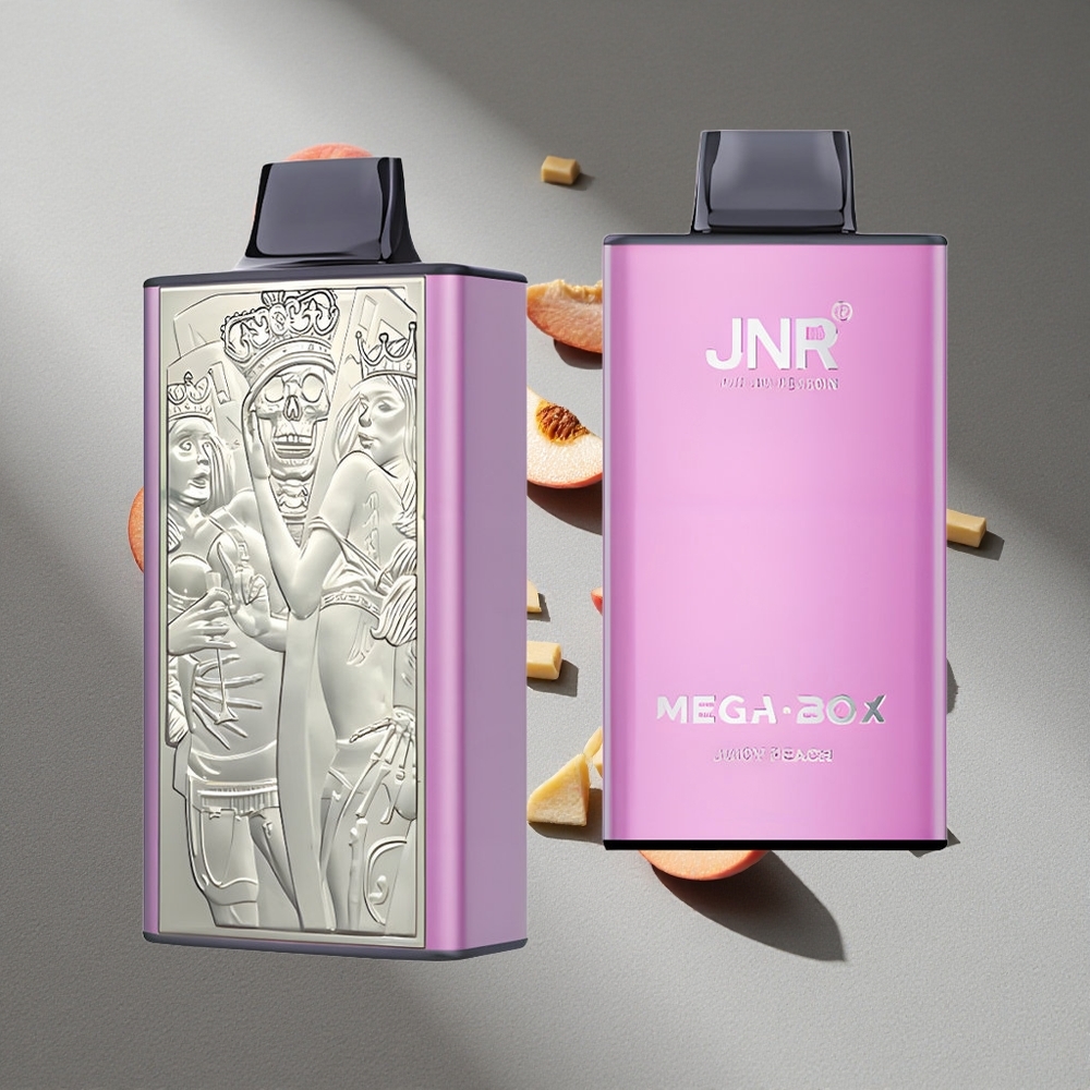 JNR Mega Box 25000 Puffs Soczysta Brzoskwinia Podwójna Siatka i Typ-C