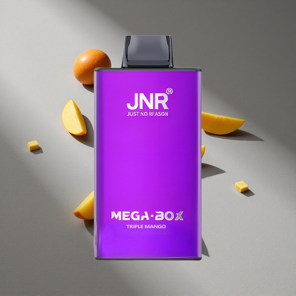JNR Mega Box 25000 Puffs Triple Mango Podwójna Siatka i Podwójny Rdzeń