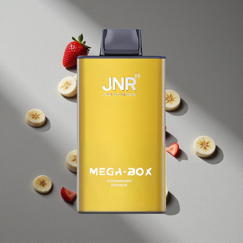 JNR Mega Box 25000 Puffs Truskawka Bananowy Podwójna Siatka Typ-C