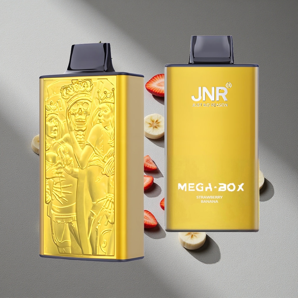 JNR Mega Box 25000 Puffs Truskawka Bananowy Podwójna Siatka Typ-C