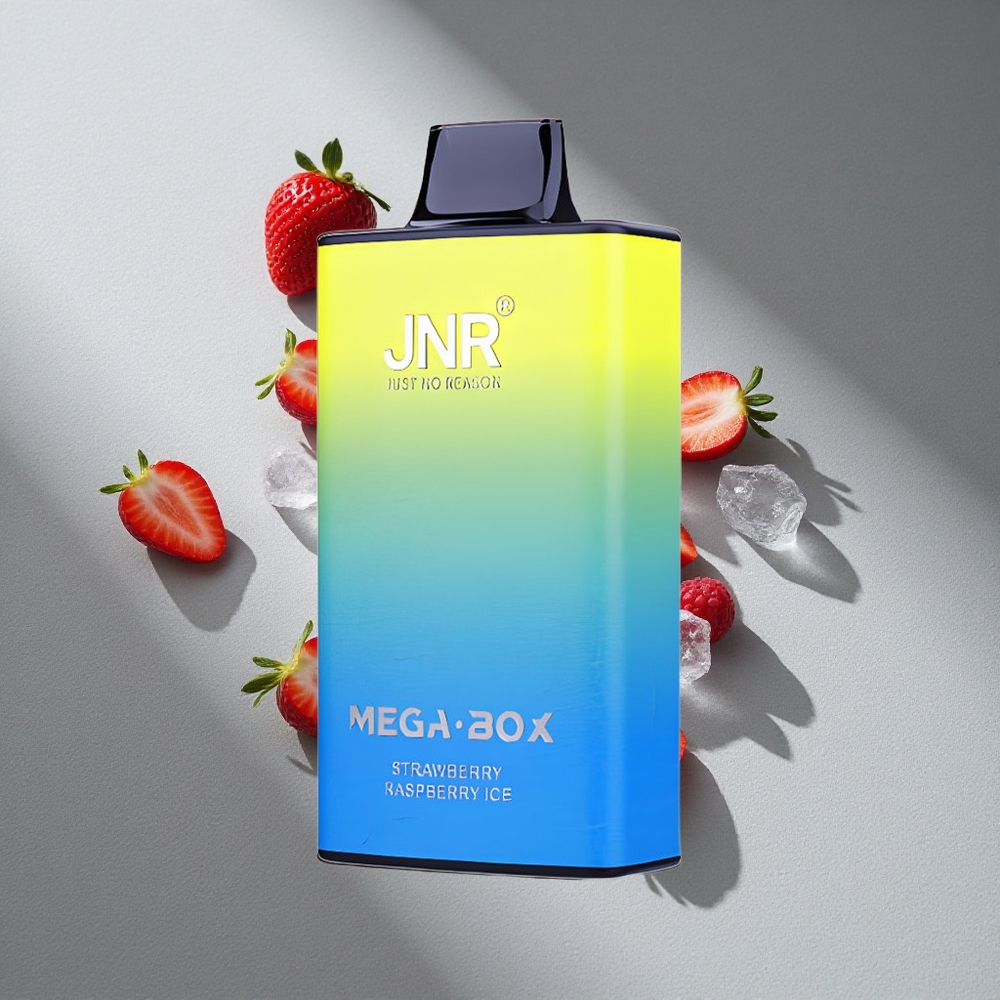 JNR Mega Box 25000 Puffs Truskawka Malina Lód Typ-C Szybkie Ładowanie